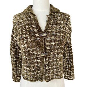 Vintage Maria Rodriguez Textured Button Cardigan Indie Grunge Forest Fairy 80s-S
